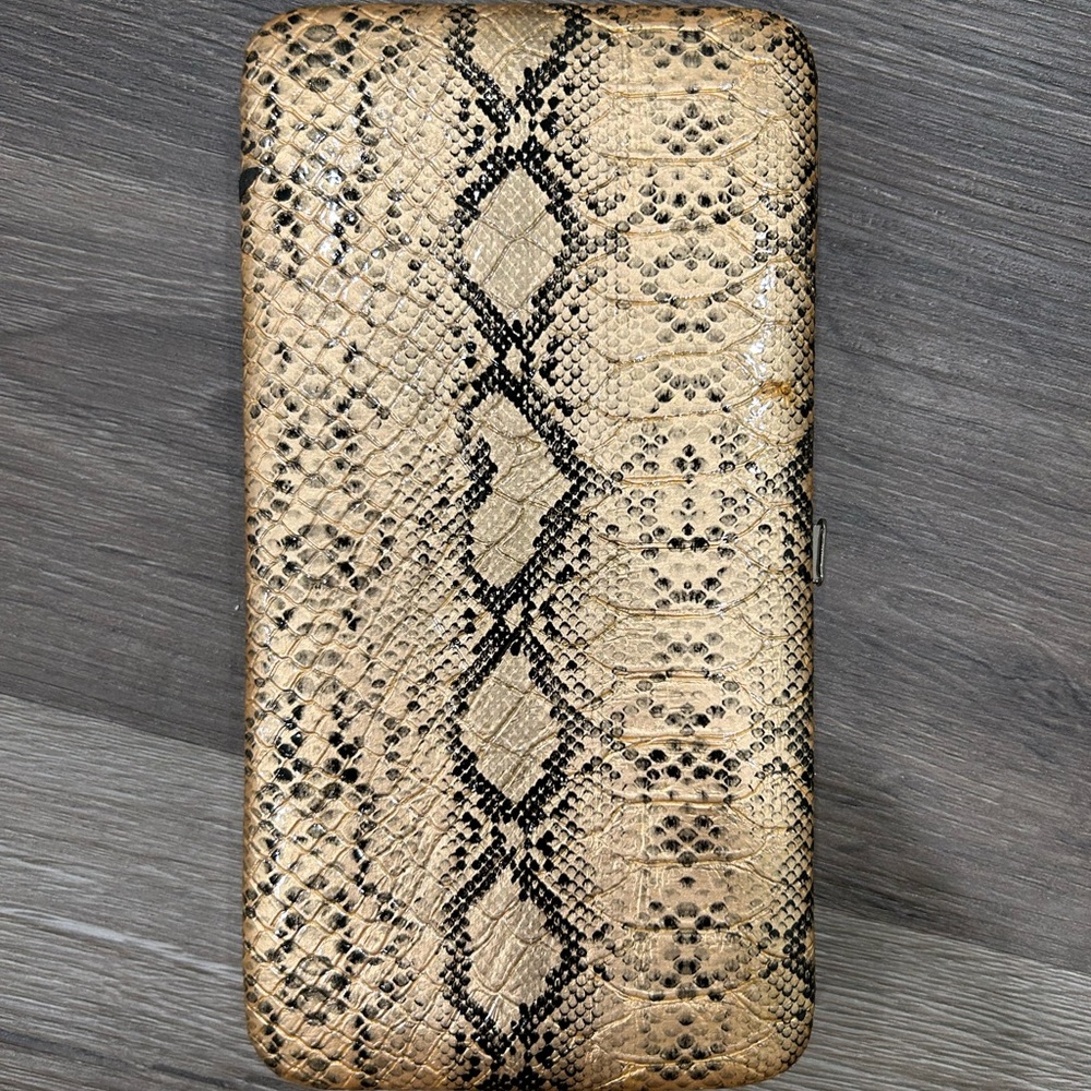 Snake print wallet
